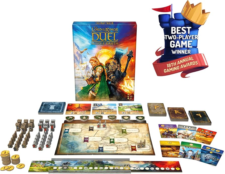 新品／未開封　ロード・オブ・ザ・リング　ボードゲーム　＆　パズル Amazon | Asmodee ロード・オブ・ザ・リング:中つ国の決闘